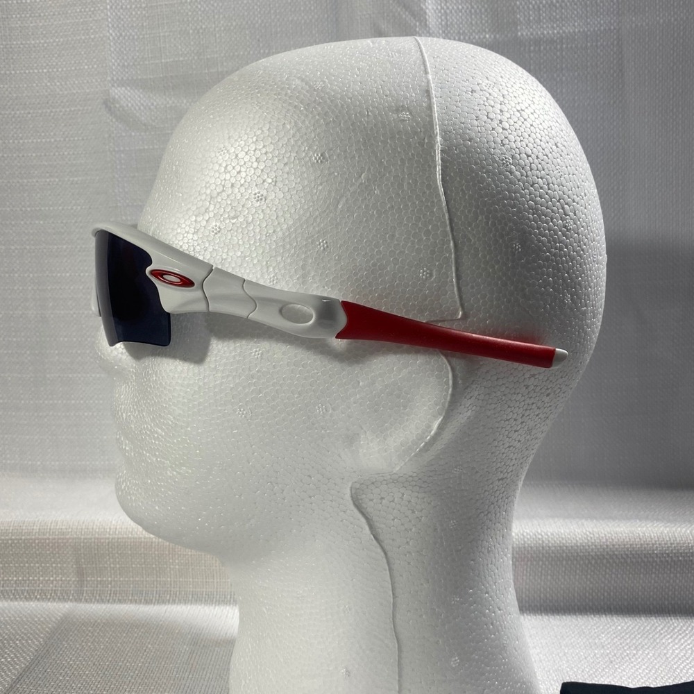 Oakley Radar Path Sunglasses White Red Blue Lens Sport Shield 09-6712 - Picture 7 of 11